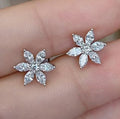 Flowers Earrings 0.43ct*2